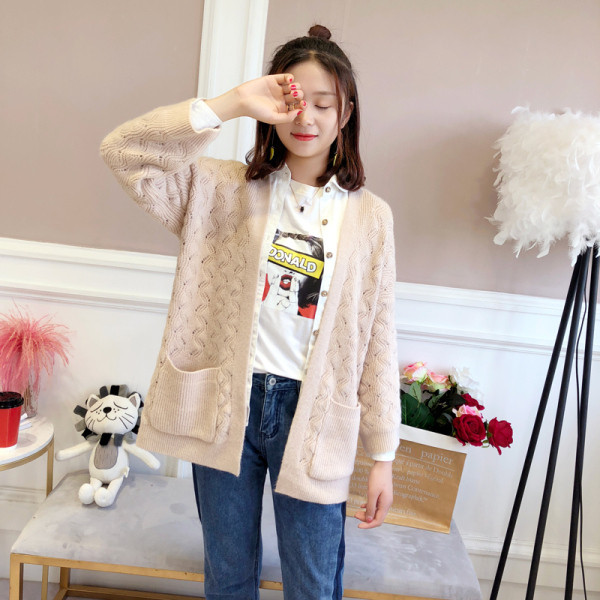 Καθημερινή  γυναικεία ζακέτα  με τσέπες σε διάφορα χρώματα