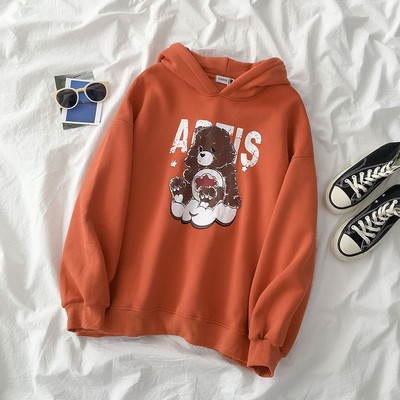 Női napi pulóver két színben, rátéttel és kapucnival