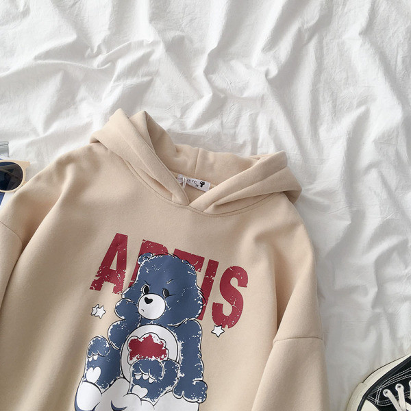 Női napi pulóver két színben, rátéttel és kapucnival