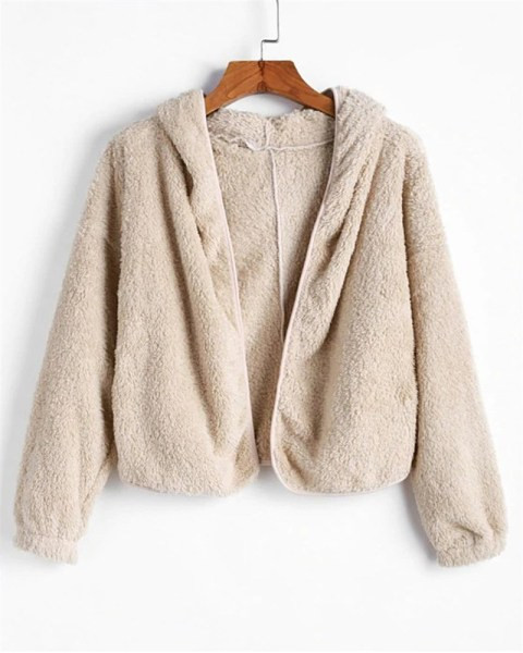 Hétköznapi női pulóver puha béléssel, bézs színű rögzítés nélkül