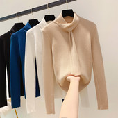 Μοντέρνο γυναικείο πουλόβερ σε τέσσερα χρώματα