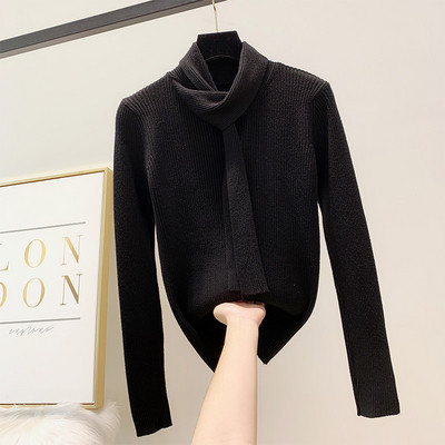 Μοντέρνο γυναικείο πουλόβερ σε τέσσερα χρώματα