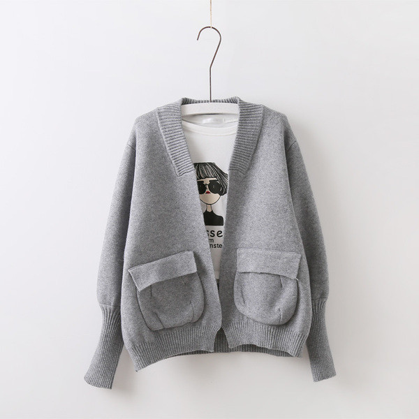 Alkalmi női kardigán rövid modellzsebekkel, többféle színben