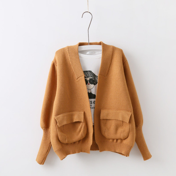 Alkalmi női kardigán rövid modellzsebekkel, többféle színben