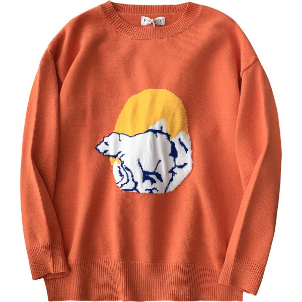 Női alkalmi pulóver két színben, kerek nyakkivágással