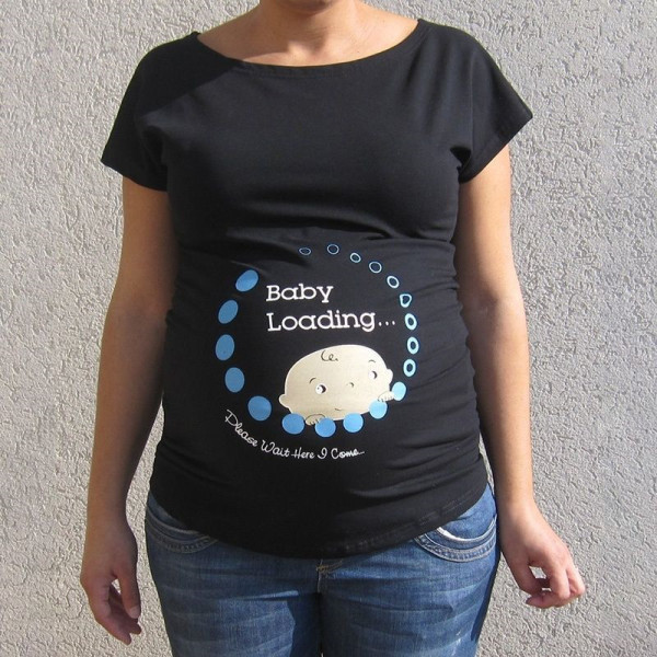 Napi női póló terhes nőknek rátéttel, négy színben