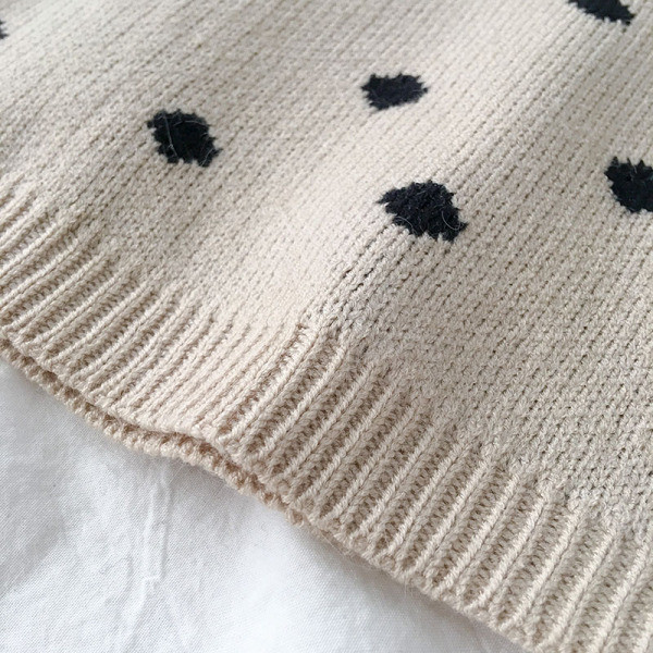 Modern női rövid pulóver két színben O-nyakkal