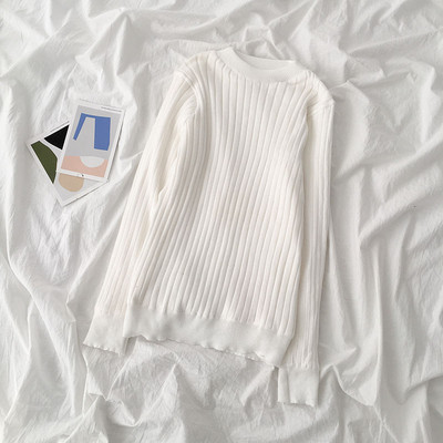 Alkalmi női pulóver ovális nyakkivágással és puha béléssel, különböző színekben