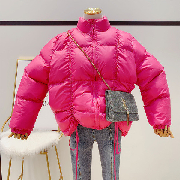 ÚJ Női téli kabát cipzárral rózsaszín, fekete és kék színben