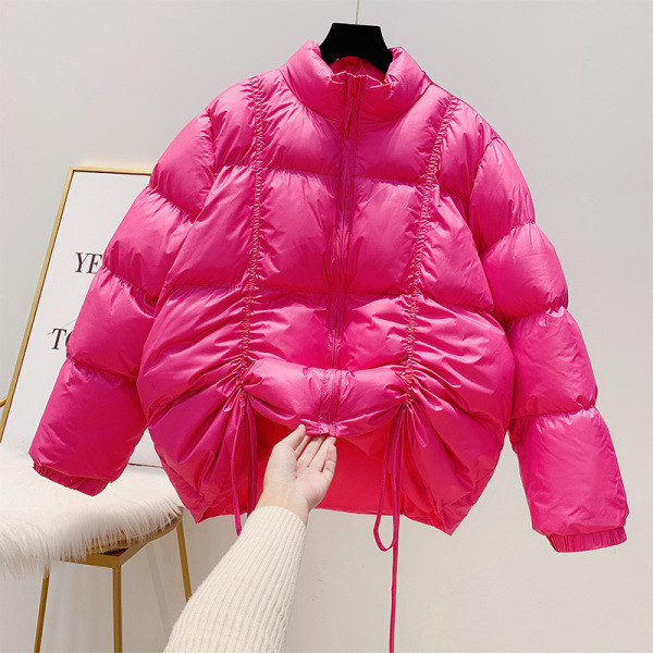 ÚJ Női téli kabát cipzárral rózsaszín, fekete és kék színben