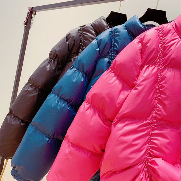 ÚJ Női téli kabát cipzárral rózsaszín, fekete és kék színben