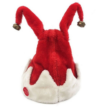 Éneklő és táncoló plüss karácsonyi sapka