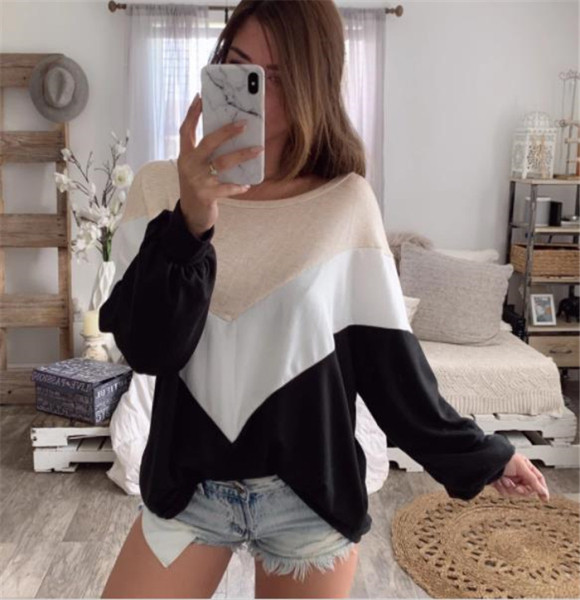 Modern női széles pulóver ovális nyakkivágással és hosszú ujjakkal