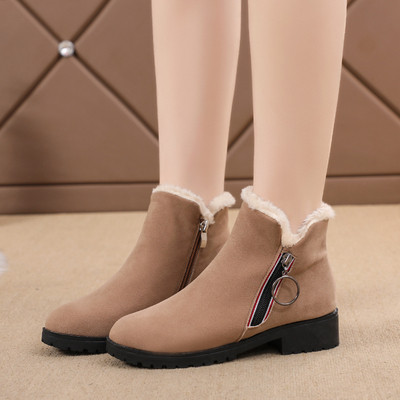 Alkalmi női csizma puha béléssel és durva talppal, két színben