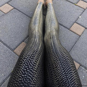 Hétköznapi női leggings ÚJ modell magas derékkal, fekete színben