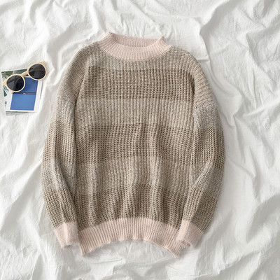 Női alkalmi pulóver három színben széles modell