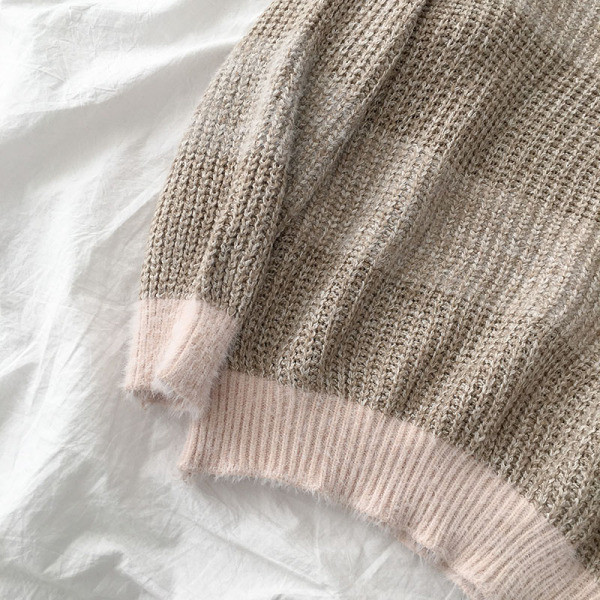 Női alkalmi pulóver három színben széles modell