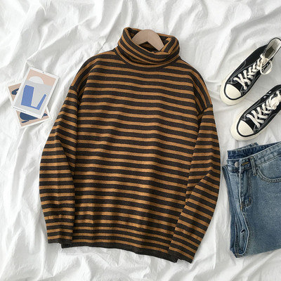 Csíkos női blúz négy színben pólógallérral