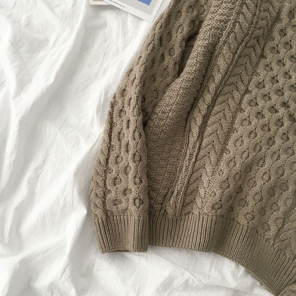 Női alkalmi pulóver ovális nyakkivágással, két színben