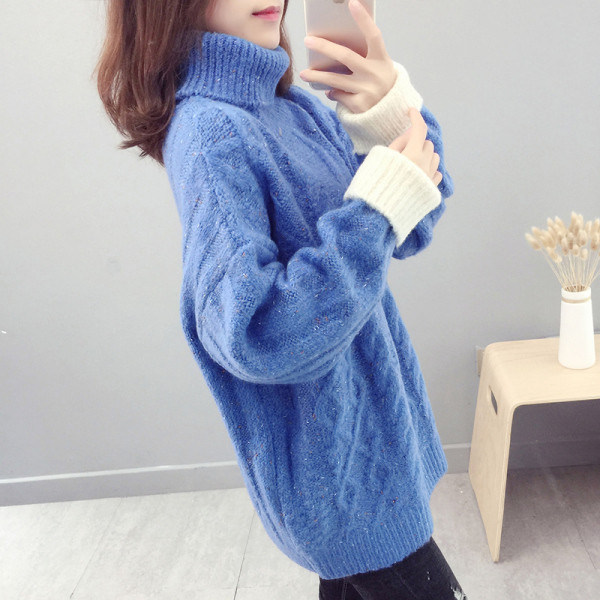 Női téli pulóver széles modell több színben