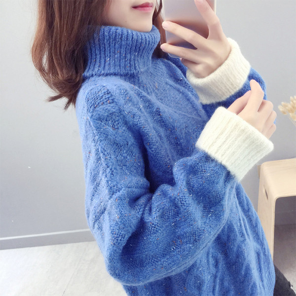 Női téli pulóver széles modell több színben