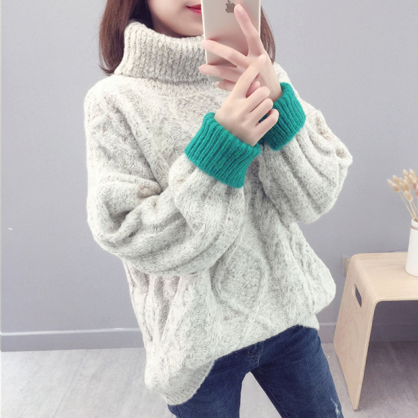 Női téli pulóver széles modell több színben