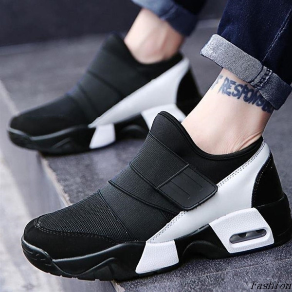 Alkalmi férfi tornacipő légpárnával és vastag talppal, három színben