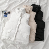 Női alkalmi mellény három színben, magas gallérral és gombokkal