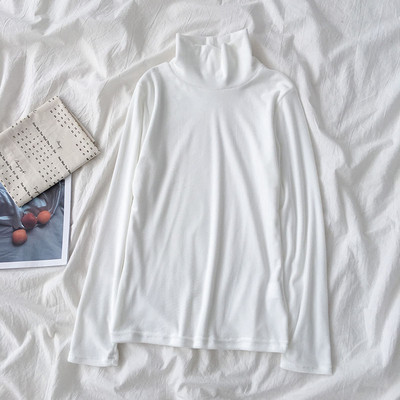 Modern női bársony blúz öt színben pólógallérral