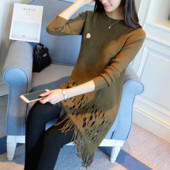 Modern női blúz, hosszú és aszimmetrikus modell