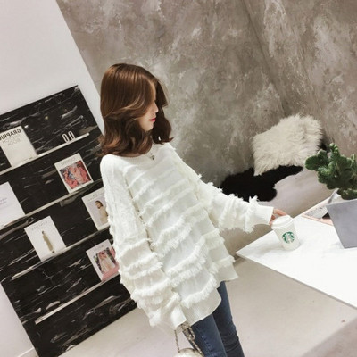 Női modern pulóver széles modell több színben