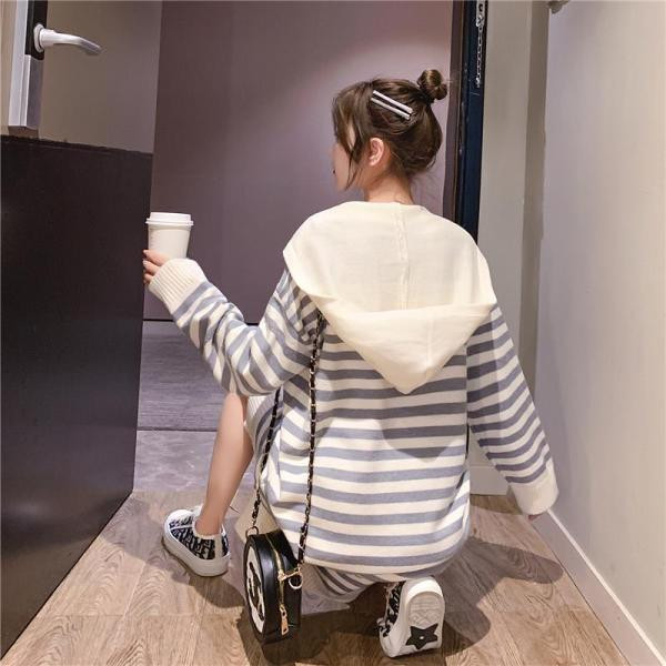 Csíkos női ruha széles modell három színben