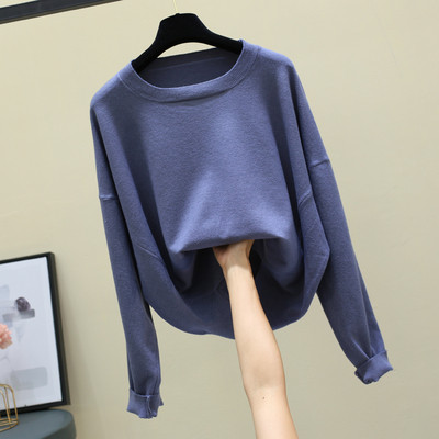 Καθημερινή γυναικεία μπλούζα με στρογγυλό λαιμόκοψη σε διάφορα χρώματα