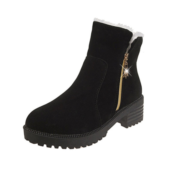 Alkalmi női csizma sima modell cipzárral és vastag sarokkal fekete, zöld és szürke színben