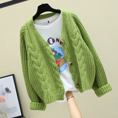 Γυναικεία casual ζακέτα  με λαιμόκοψη σε διάφορα χρώματα