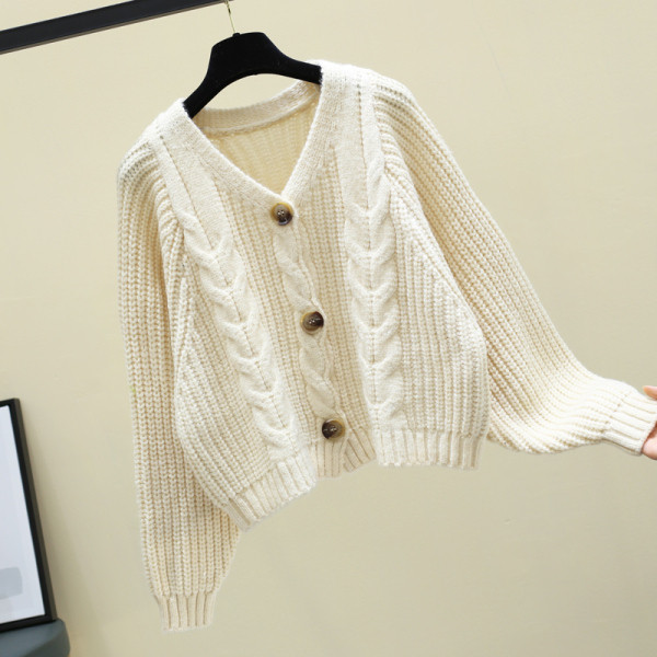 Γυναικεία casual ζακέτα  με λαιμόκοψη σε διάφορα χρώματα