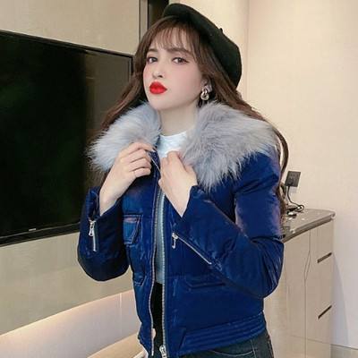 Rövid tavaszi-őszi női kabát fehér színben, pehelyszínnel