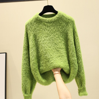 Χνουδωτό γυναικείο πουλόβερ  σε διάφορα χρώματα, κατάλληλο για το χειμώνα