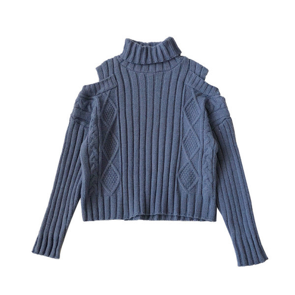 Aktuális női pulóver három színben, csupasz váll