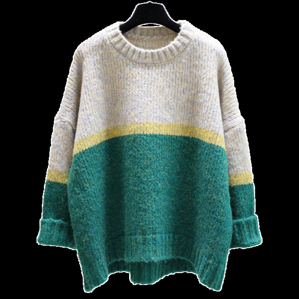 Γυναικείο casual πουλόβερ με στρογγυλό λαιμόκοψη σε διάφορα χρώματα