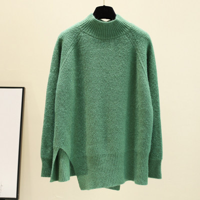 Γυναικείο  χειμωνιάτικο πουλόβερ με υψηλό κολάρο σε διάφορα χρώματα