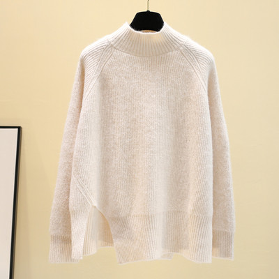 Γυναικείο  χειμωνιάτικο πουλόβερ με υψηλό κολάρο σε διάφορα χρώματα