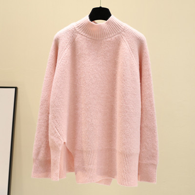 Γυναικείο  χειμωνιάτικο πουλόβερ με υψηλό κολάρο σε διάφορα χρώματα