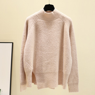 Γυναικείο  χειμωνιάτικο πουλόβερ με υψηλό κολάρο σε διάφορα χρώματα