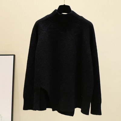 Γυναικείο  χειμωνιάτικο πουλόβερ με υψηλό κολάρο σε διάφορα χρώματα