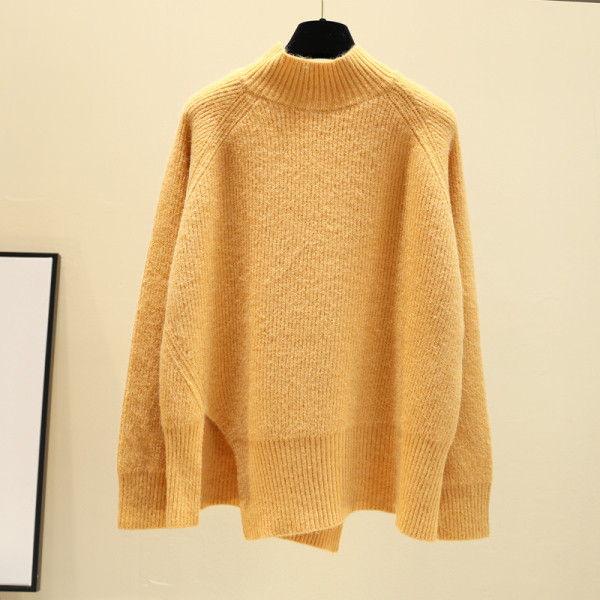 Γυναικείο  χειμωνιάτικο πουλόβερ με υψηλό κολάρο σε διάφορα χρώματα