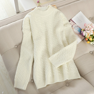 Μοντέρνο γυναικείο πουλόβερ με χαμηλό γιακά σε έξι χρώματα