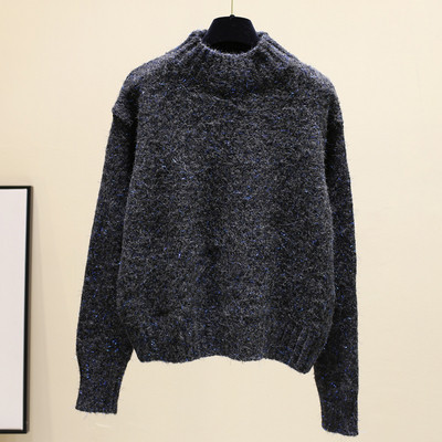 Női téli pulóver magas pólógallérral több színben