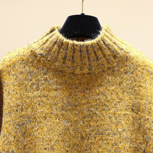 Női téli pulóver magas pólógallérral több színben