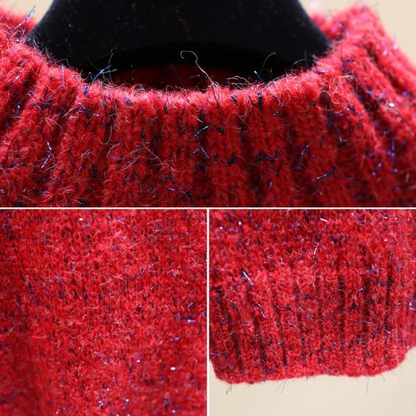 Női téli pulóver magas pólógallérral több színben